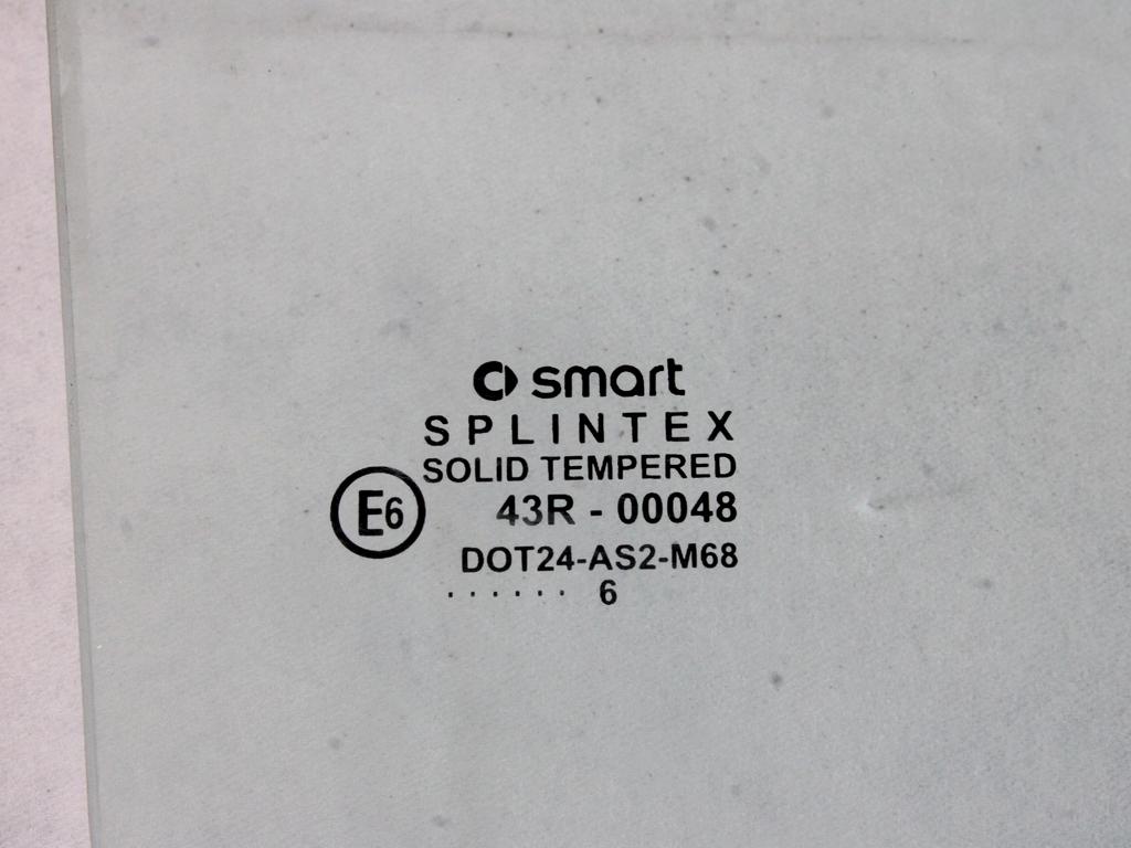 STEKLO ZADNJIH DESNIH VRAT OEM N. A4547300018 ORIGINAL REZERVNI DEL SMART FORFOUR 454 MK1 (2004 - 2006) BENZINA LETNIK 2004