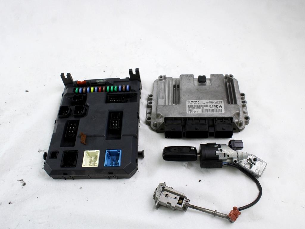 KOMPLET ODKLEPANJE IN VZIG  OEM N. 31742 KIT ACCENSIONE AVVIAMENTO ORIGINAL REZERVNI DEL CITROEN C3 PICASSO MK1 (2009 - 2012) DIESEL LETNIK 2010