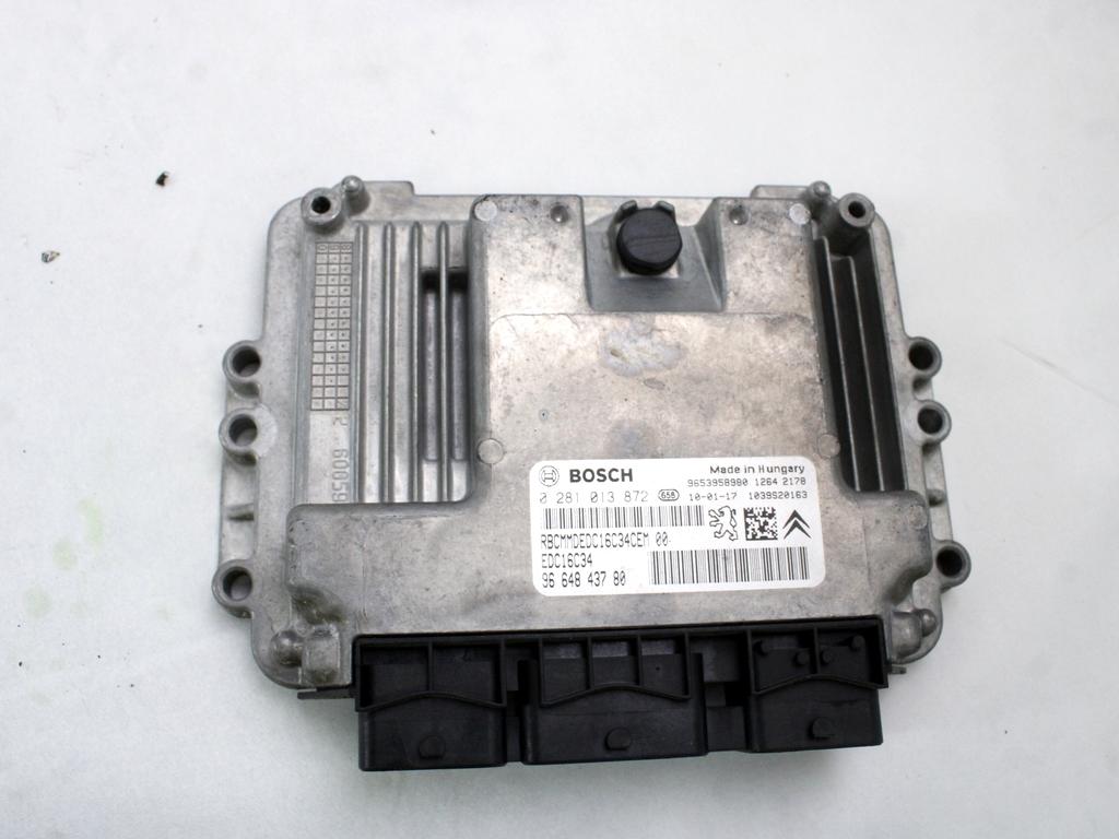 KOMPLET ODKLEPANJE IN VZIG  OEM N. 31742 KIT ACCENSIONE AVVIAMENTO ORIGINAL REZERVNI DEL CITROEN C3 PICASSO MK1 (2009 - 2012) DIESEL LETNIK 2010