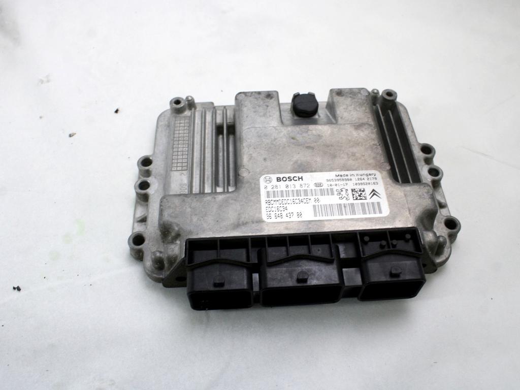 KOMPLET ODKLEPANJE IN VZIG  OEM N. 31742 KIT ACCENSIONE AVVIAMENTO ORIGINAL REZERVNI DEL CITROEN C3 PICASSO MK1 (2009 - 2012) DIESEL LETNIK 2010