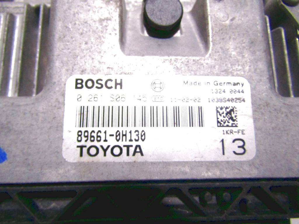 OSNOVNA KRMILNA ENOTA DDE / MODUL ZA VBRIZGAVANJE OEM N. 09661-0H130 ORIGINAL REZERVNI DEL TOYOTA AYGO B1 R (2009 - 02/2012) BENZINA LETNIK 2011