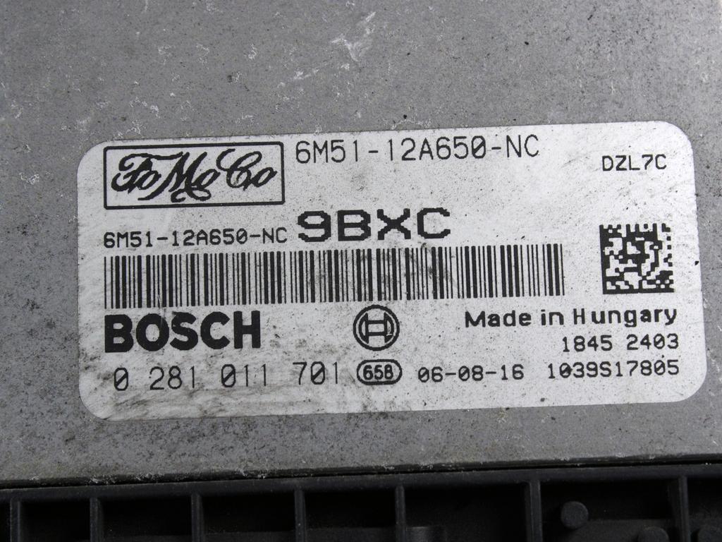 KOMPLET ODKLEPANJE IN VZIG  OEM N. 18519 KIT ACCENSIONE AVVIAMENTO ORIGINAL REZERVNI DEL FORD FOCUS DA HCP DP MK2 BER/SW (2005 - 2008) DIESEL LETNIK 2006