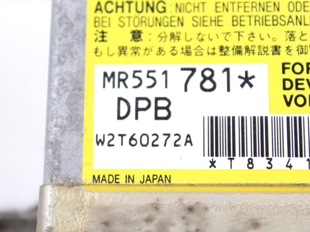 KIT AIRBAG KOMPLET OEM N. 16915 KIT AIRBAG COMPLETO ORIGINAL REZERVNI DEL MITSUBISHI PAJERO V60 (2000 - 2007) DIESEL LETNIK 2003