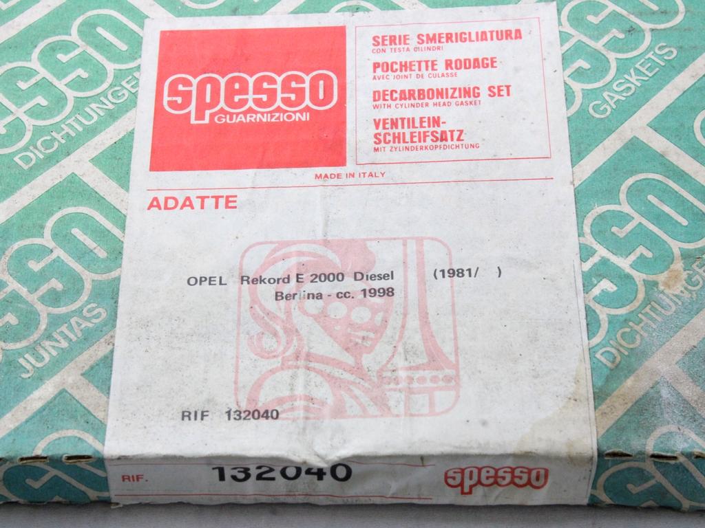 132040 KIT GUARNIZIONI MOTORE SPESSO OPEL REKORD E 2.0 D 5P (1981) RICAMBIO NUOVO