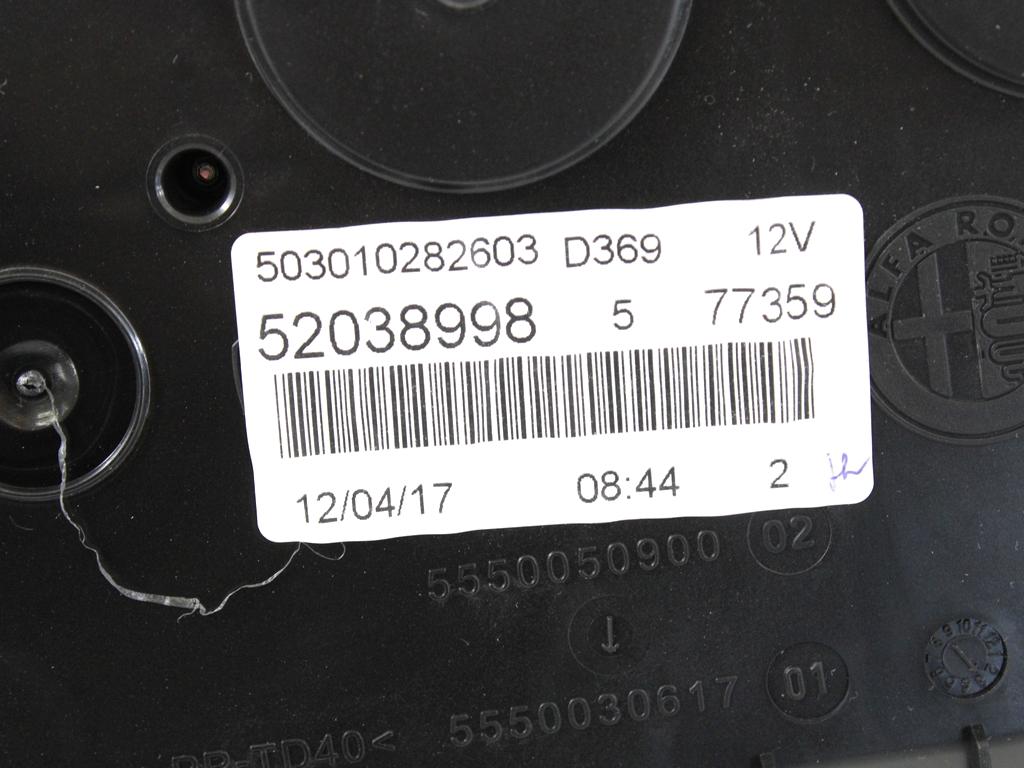 KILOMETER STEVEC OEM N. 52038998 ORIGINAL REZERVNI DEL FIAT PUNTO 199 MK3 (2011 - 2017)BENZINA/GPL LETNIK 2017