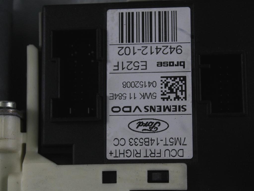 MEHANIZEM DVIGA SPREDNJIH STEKEL  OEM N. 18936 SISTEMA ALZACRISTALLO PORTA ANTERIORE ELETTR ORIGINAL REZERVNI DEL FORD FOCUS DA HCP DP MK2 R BER/SW (2008 - 2011) DIESEL LETNIK 2008