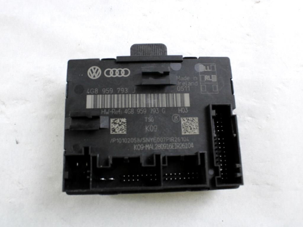 RACUNALNIK VRAT IN STEKEL OEM N. 4G8959793J ORIGINAL REZERVNI DEL AUDI A6 C7 BER/SW/ALLROAD (2011 - 2018)DIESEL LETNIK 2017