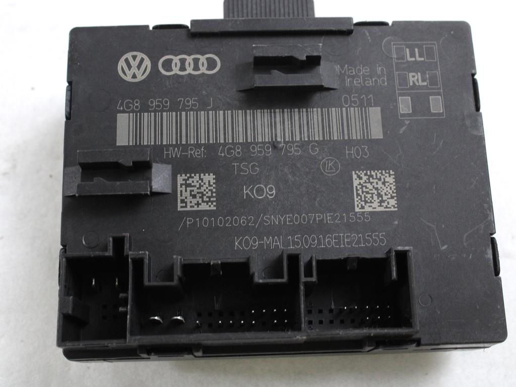 RACUNALNIK VRAT IN STEKEL OEM N. 4G8959795J ORIGINAL REZERVNI DEL AUDI A6 C7 BER/SW/ALLROAD (2011 - 2018)DIESEL LETNIK 2017