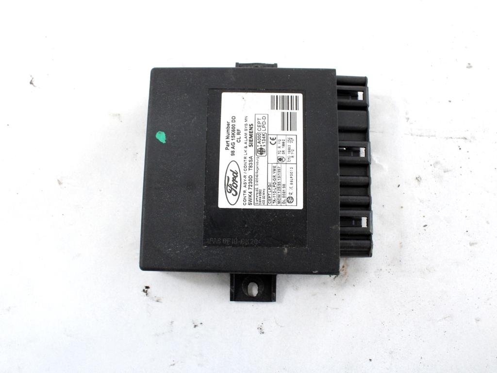 CENTRALNO ZAKLEPANJE OEM N. 98AG-15K600-DD ORIGINAL REZERVNI DEL FORD MONDEO BAP BFP BNP MK1 R BER/SW (09/1996 - 08/2000) DIESEL LETNIK 2000