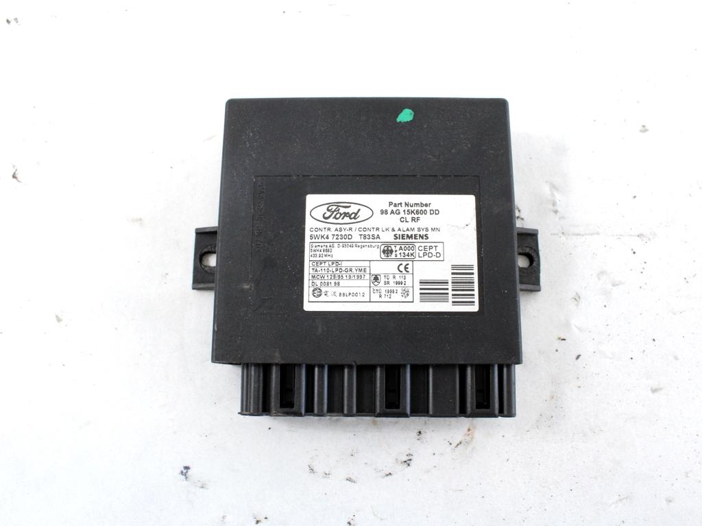 CENTRALNO ZAKLEPANJE OEM N. 98AG-15K600-DD ORIGINAL REZERVNI DEL FORD MONDEO BAP BFP BNP MK1 R BER/SW (09/1996 - 08/2000) DIESEL LETNIK 2000