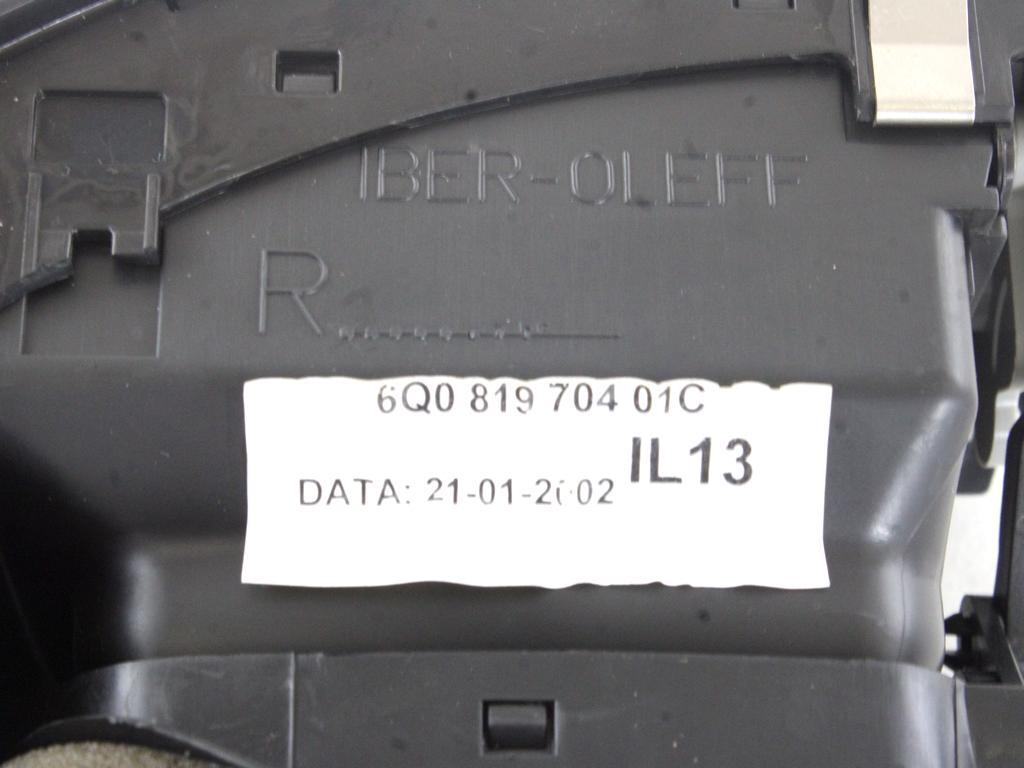 ODVOD ZRAKA OEM N. 6Q081970401C ORIGINAL REZERVNI DEL VOLKSWAGEN POLO 9N (10/2001 - 2005) BENZINA LETNIK 2002