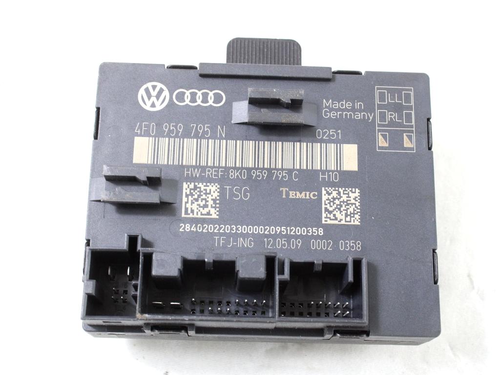 RACUNALNIK VRAT IN STEKEL OEM N. 4F0959795N ORIGINAL REZERVNI DEL AUDI A4 B8 8K2 BER/SW/CABRIO (2007 - 11/2015) DIESEL LETNIK 2009