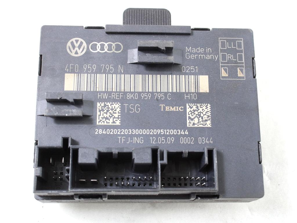 RACUNALNIK VRAT IN STEKEL OEM N. 4F0959795N ORIGINAL REZERVNI DEL AUDI A4 B8 8K2 BER/SW/CABRIO (2007 - 11/2015) DIESEL LETNIK 2009