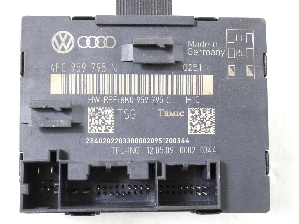 RACUNALNIK VRAT IN STEKEL OEM N. 4F0959795N ORIGINAL REZERVNI DEL AUDI A4 B8 8K2 BER/SW/CABRIO (2007 - 11/2015) DIESEL LETNIK 2009