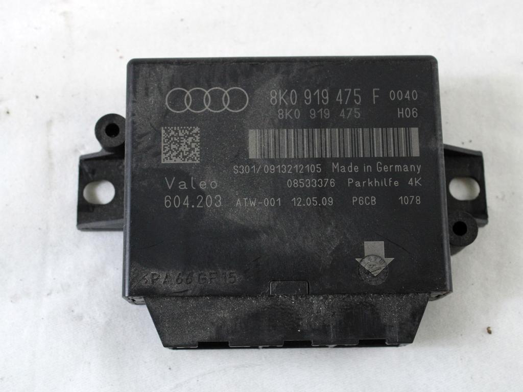 ECU PARKIRNI SENZORJI OEM N. 8K0919475F ORIGINAL REZERVNI DEL AUDI A4 B8 8K2 BER/SW/CABRIO (2007 - 11/2015) DIESEL LETNIK 2009