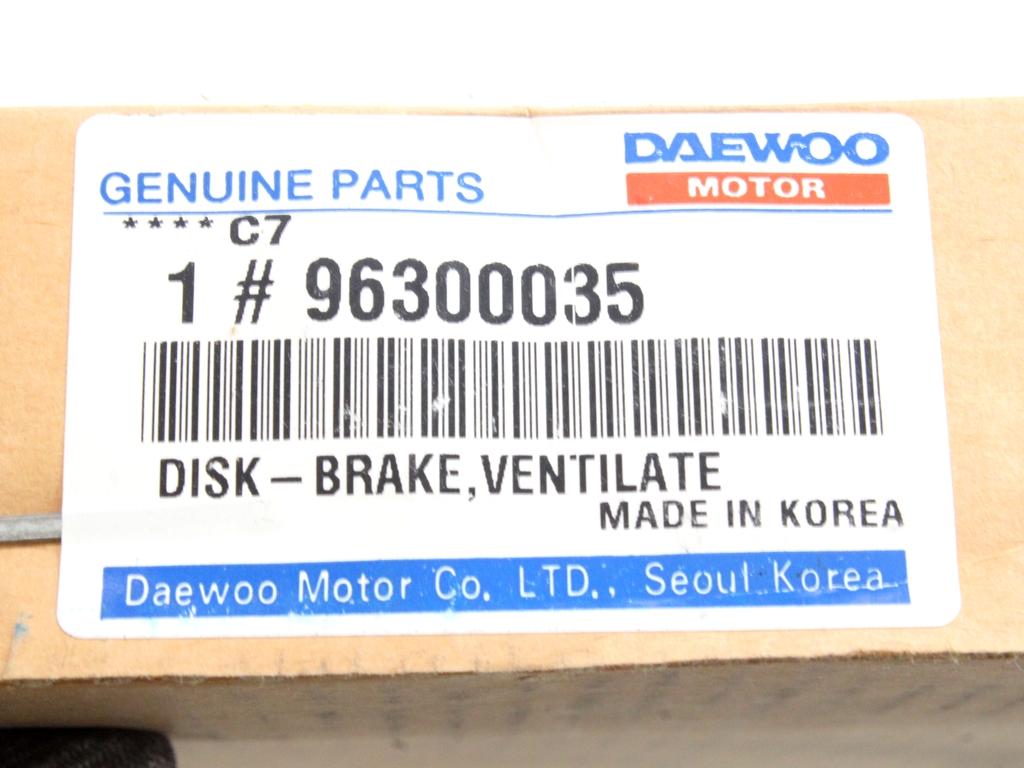 SPREDNJI ZAVORNI DISKI OEM N. 96300035 ORIGINAL REZERVNI DEL DAEWOO NUBIRA J100 (1997 - 2003)BENZINA LETNIK 1997