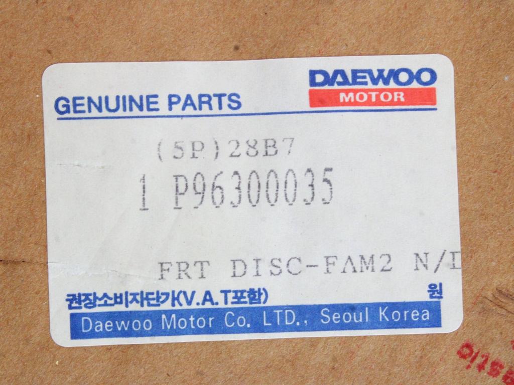 SPREDNJI ZAVORNI DISKI OEM N. 96300035 ORIGINAL REZERVNI DEL DAEWOO NUBIRA J100 (1997 - 2003)BENZINA LETNIK 1997