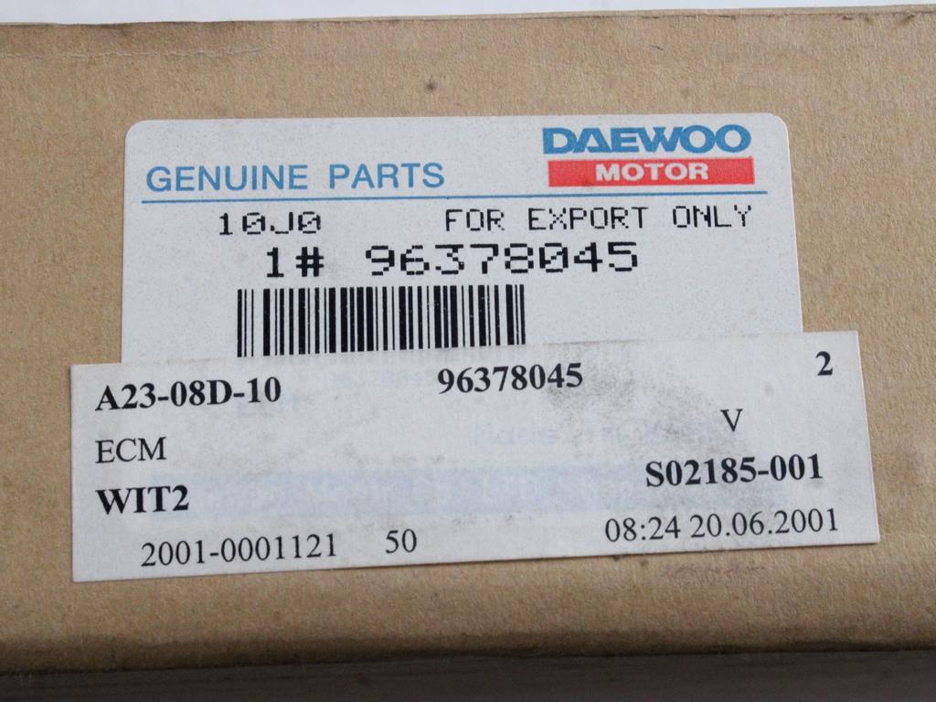 OSNOVNA KRMILNA ENOTA DDE / MODUL ZA VBRIZGAVANJE OEM N. 96378045 ORIGINAL REZERVNI DEL DAEWOO NUBIRA J100 (1997 - 2003)BENZINA LETNIK 2001