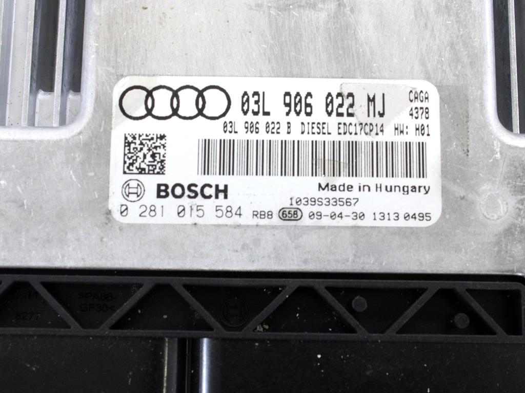 KOMPLET ODKLEPANJE IN VZIG  OEM N. 25508 KIT ACCENSIONE AVVIAMENTO ORIGINAL REZERVNI DEL AUDI A4 B8 8K2 BER/SW/CABRIO (2007 - 11/2015) DIESEL LETNIK 2009