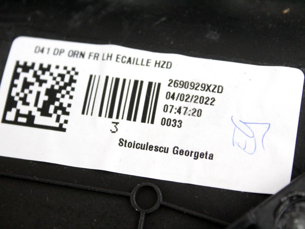 NOTRANJA OBLOGA SPREDNJIH VRAT OEM N. PNASPDSDS4MK2BR5P ORIGINAL REZERVNI DEL DS DS4 D41 MK2 (DAL 2021)IBRIDO (ELETRICO-BENZINA) LETNIK 2022