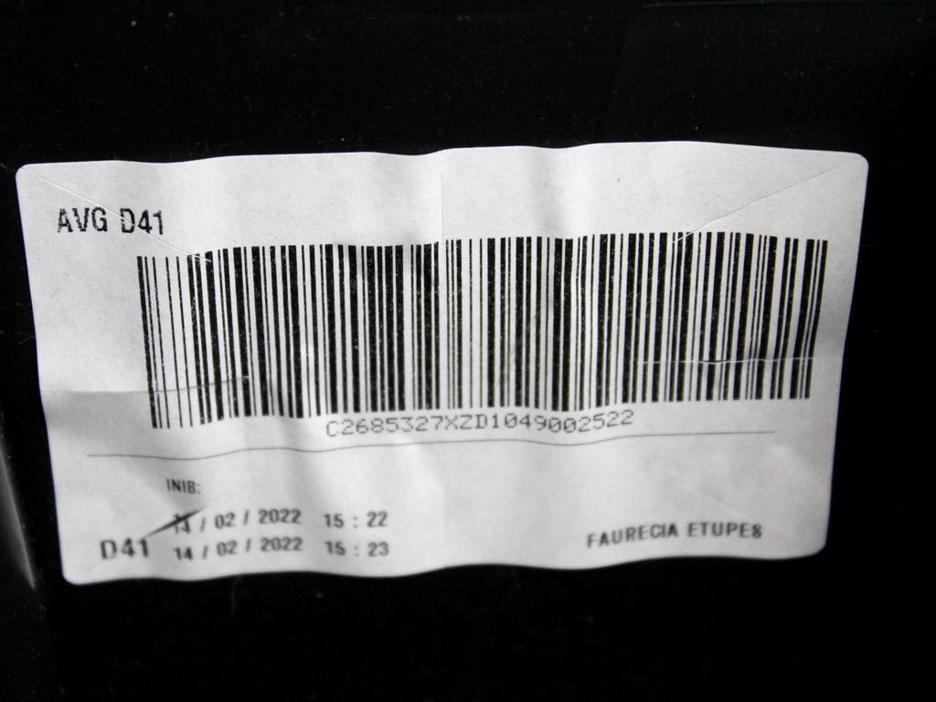 NOTRANJA OBLOGA SPREDNJIH VRAT OEM N. PNASPDSDS4MK2BR5P ORIGINAL REZERVNI DEL DS DS4 D41 MK2 (DAL 2021)IBRIDO (ELETRICO-BENZINA) LETNIK 2022