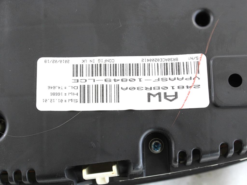 KOMPLET ODKLEPANJE IN VZIG  OEM N. 31058 KIT ACCENSIONE AVVIAMENTO ORIGINAL REZERVNI DEL NISSAN QASHQAI J10E (03/2010 - 2013) DIESEL LETNIK 2010