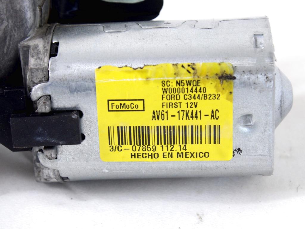 MOTORCEK ZADNJEGA BRISALCA OEM N. AV61-17K441-AC ORIGINAL REZERVNI DEL FORD CMAX GRAND CMAX MK2 DXA-CB7 DXA-CEU (2010 - 03/2015) DIESEL LETNIK 2015