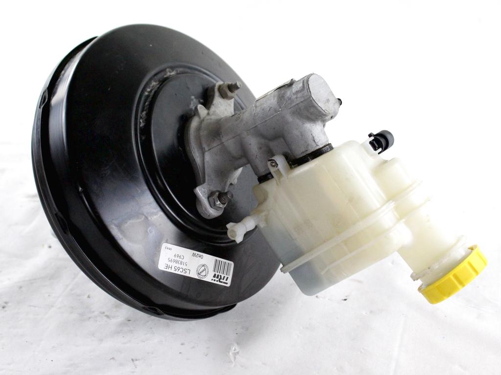 SERVO OJACEVALNIK ZAVOR S PUMPO OEM N. 51838695 ORIGINAL REZERVNI DEL FIAT 500 CINQUECENTO 312 MK3 (2007 - 2015) BENZINA LETNIK 2010