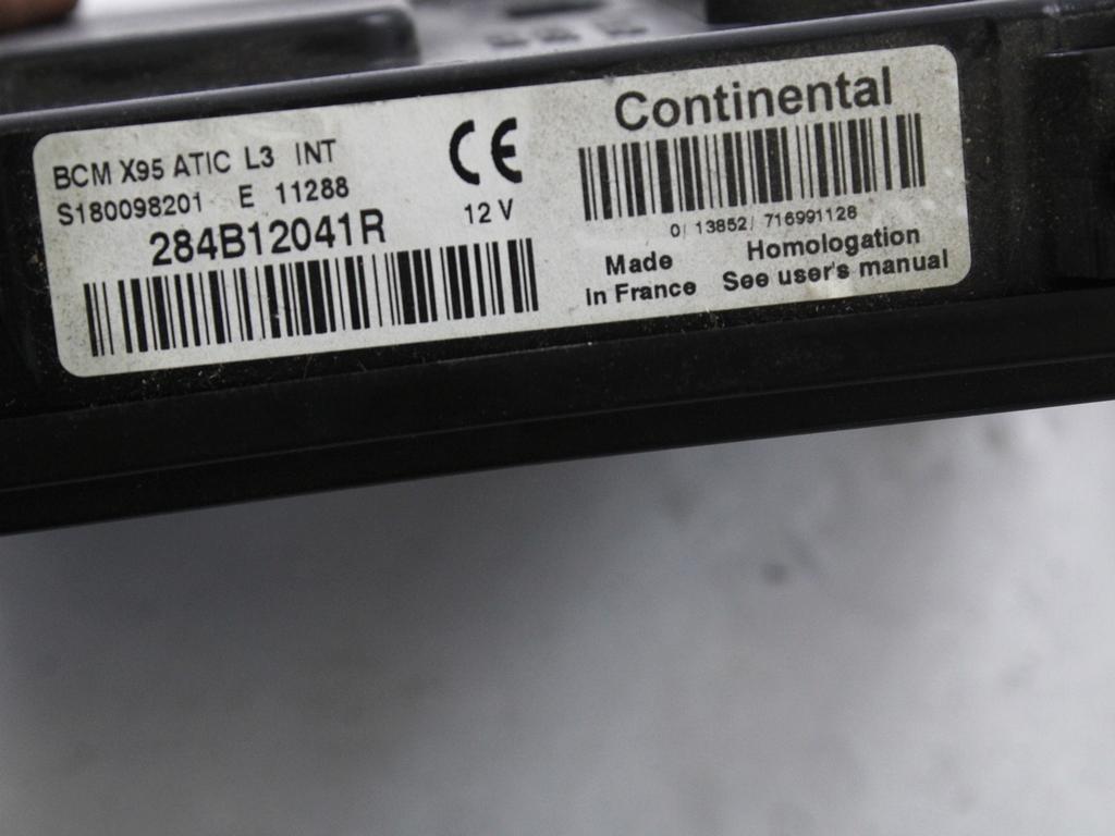 KOMPLET ODKLEPANJE IN VZIG  OEM N. 31536 KIT ACCENSIONE AVVIAMENTO ORIGINAL REZERVNI DEL RENAULT MEGANE MK3 BZ0/1 B3 DZ0/1 KZ0/1 BER/SPORTOUR/ESTATE (2009 - 2015) DIESEL LETNIK 2011