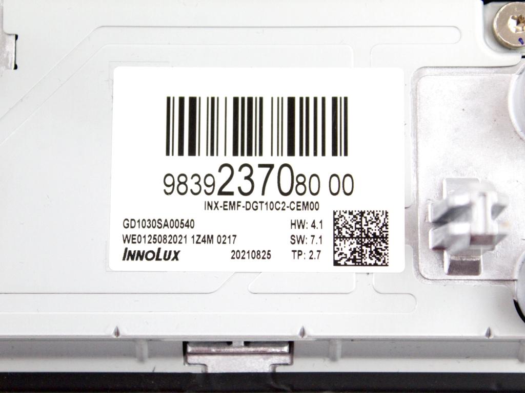 POTOVALNI RACUNALNIK OEM N. 9839237080 ORIGINAL REZERVNI DEL DS DS4 D41 MK2 (DAL 2021)IBRIDO (ELETRICO-BENZINA) LETNIK 2022