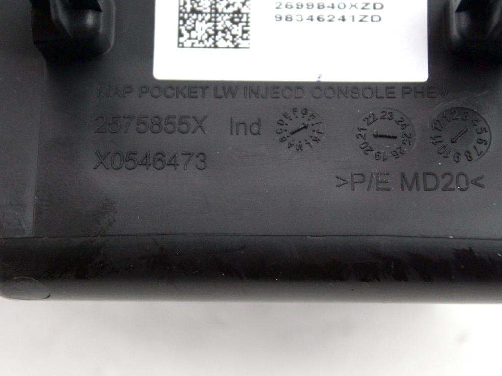 PREDAL ZA DOKUMENTE OEM N. 2699840XZD ORIGINAL REZERVNI DEL DS DS4 D41 MK2 (DAL 2021)IBRIDO (ELETRICO-BENZINA) LETNIK 2022