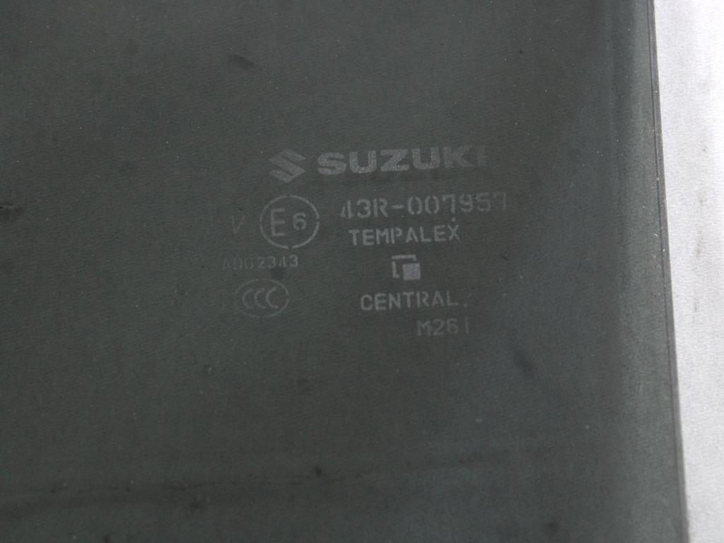 STEKLO ZADNJIH DESNIH VRAT OEM N. 8454162R10000 ORIGINAL REZERVNI DEL SUZUKI IGNIS MF MK3 (2016 - 2020)BENZINA LETNIK 2019