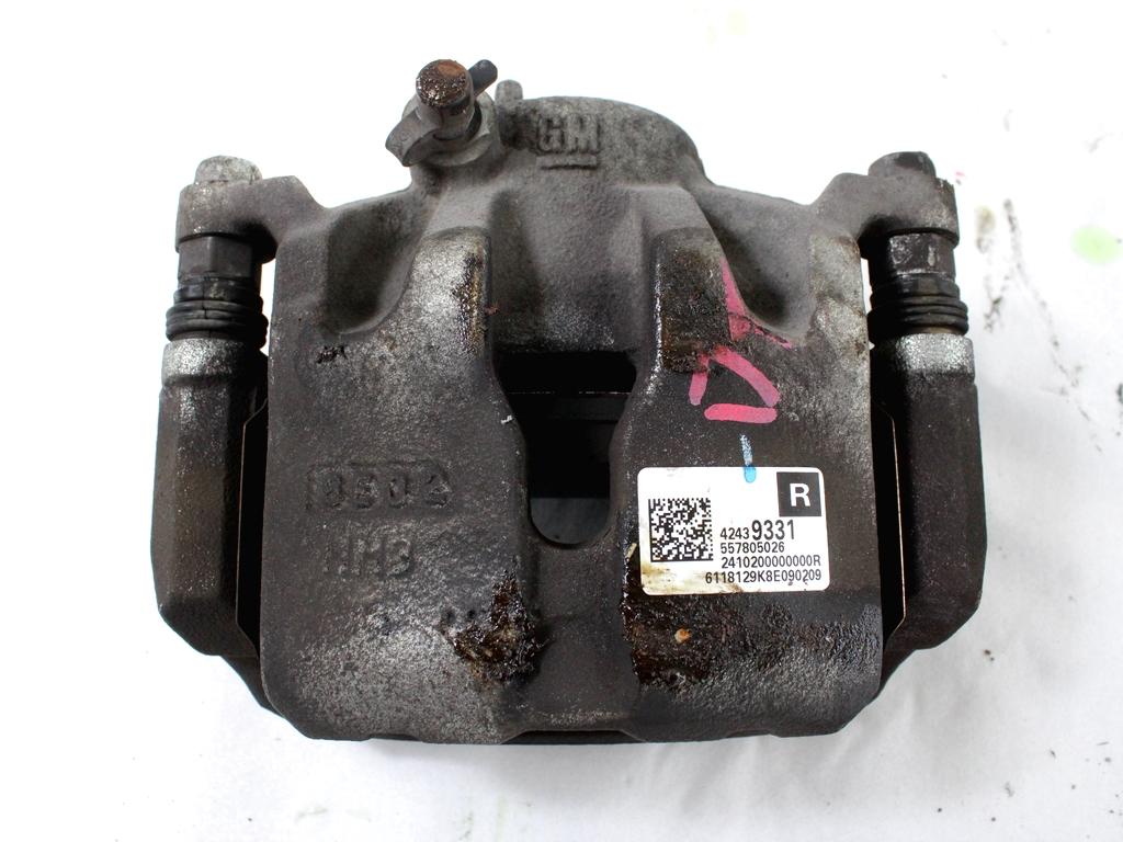 SPREDNJE DESNE ZAVORNE CELJUSTI  OEM N. 42439331 ORIGINAL REZERVNI DEL OPEL KARL C16 (2015 - 2019)BENZINA/GPL LETNIK 2018