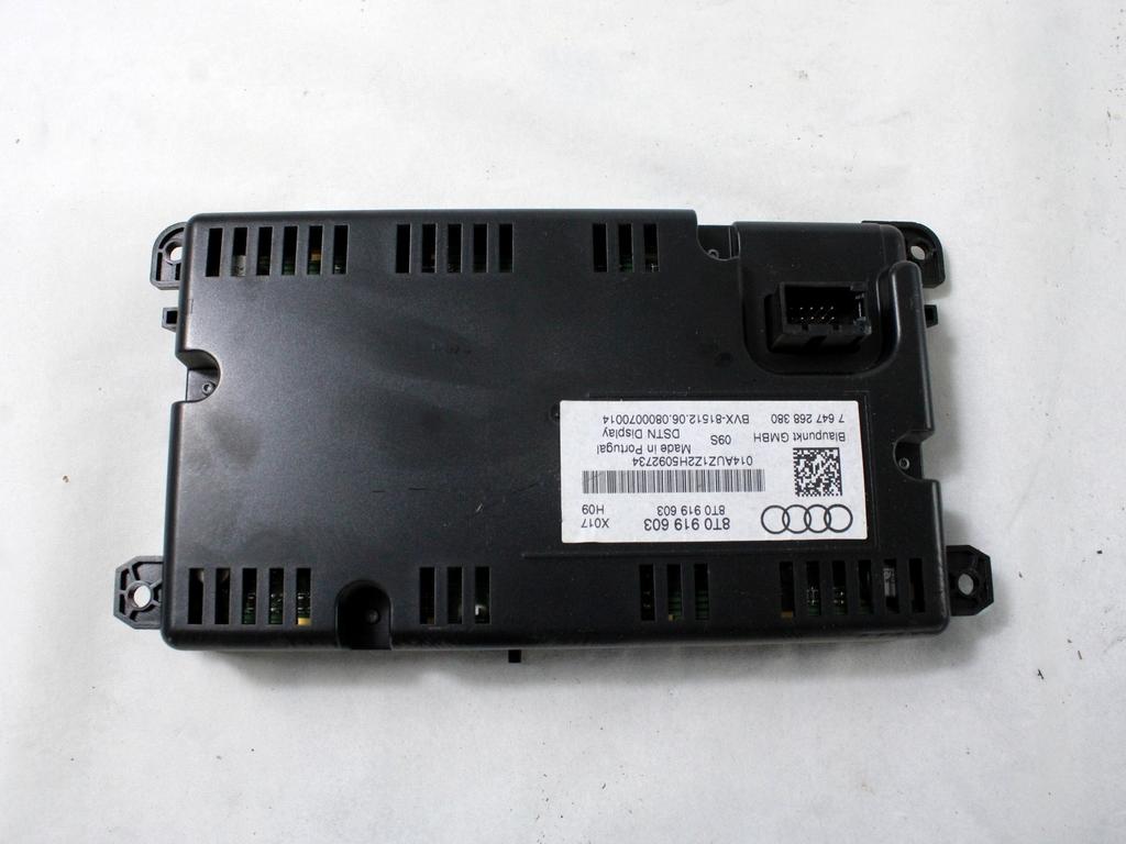 POTOVALNI RACUNALNIK OEM N. 8T0919603 ORIGINAL REZERVNI DEL AUDI A4 B8 8K2 BER/SW/CABRIO (2007 - 11/2015) DIESEL LETNIK 2008