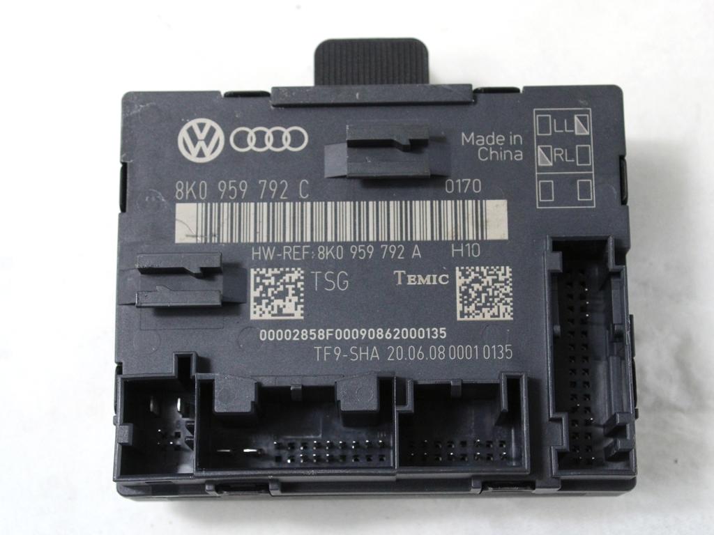 RACUNALNIK VRAT IN STEKEL OEM N. 8K0959793C ORIGINAL REZERVNI DEL AUDI A4 B8 8K2 BER/SW/CABRIO (2007 - 11/2015) DIESEL LETNIK 2008