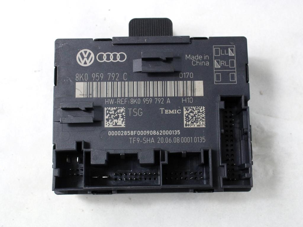 RACUNALNIK VRAT IN STEKEL OEM N. 8K0959792C ORIGINAL REZERVNI DEL AUDI A4 B8 8K2 BER/SW/CABRIO (2007 - 11/2015) DIESEL LETNIK 2008