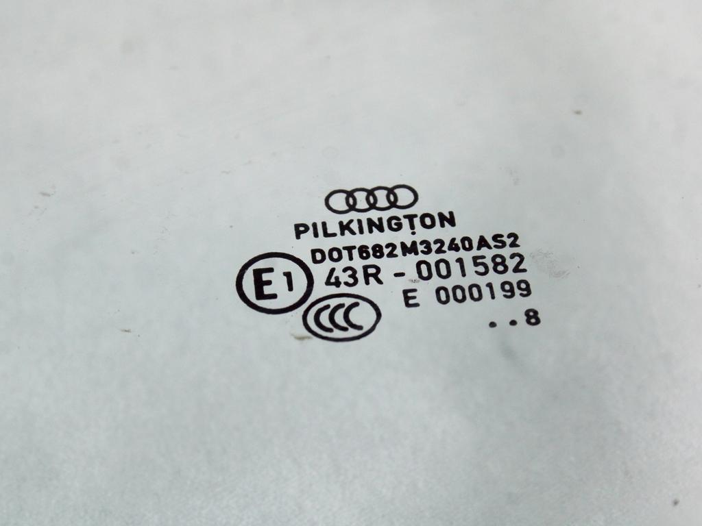 STEKLO SPREDNJIH LEVIH VRAT OEM N. 8K0845201C ORIGINAL REZERVNI DEL AUDI A4 B8 8K2 BER/SW/CABRIO (2007 - 11/2015) DIESEL LETNIK 2008