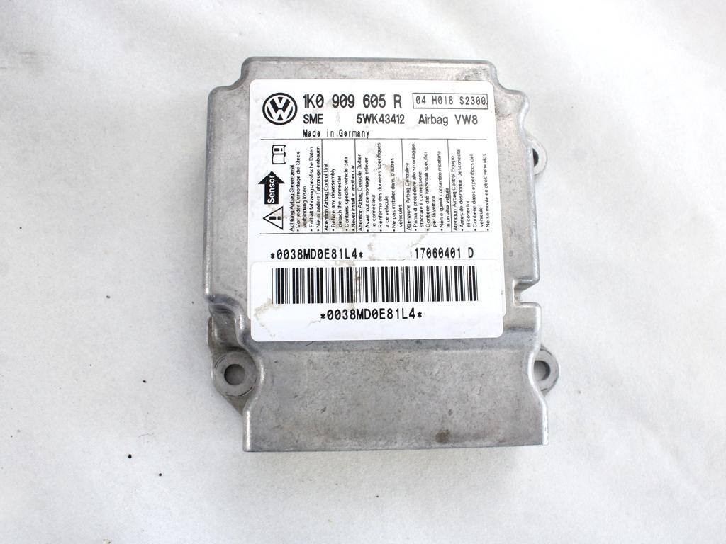 KIT AIRBAG KOMPLET OEM N. 17484 KIT AIRBAG COMPLETO ORIGINAL REZERVNI DEL VOLKSWAGEN GOLF V 1K1 1K5 MK5 BER/SW (02/2004-11/2008) DIESEL LETNIK 2006