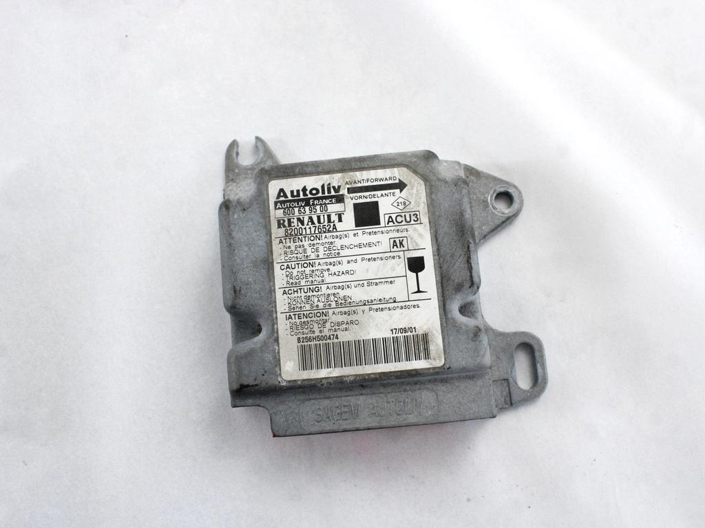 KIT AIRBAG KOMPLET OEM N. 14777 KIT AIRBAG COMPLETO ORIGINAL REZERVNI DEL RENAULT SCENIC JA0/1 FA0 MK1 R (1999 - 2003) DIESEL LETNIK 2001