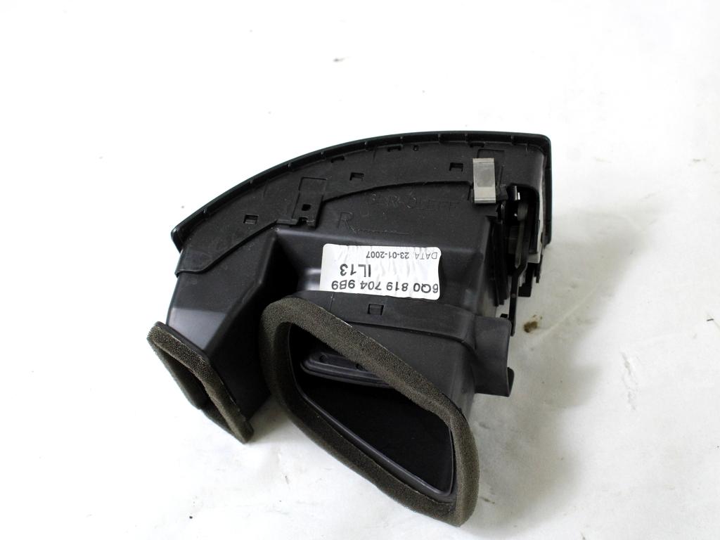 ODVOD ZRAKA OEM N. 6Q08197049B9 ORIGINAL REZERVNI DEL VOLKSWAGEN POLO 9N R (2005 - 10/2009) DIESEL LETNIK 2007