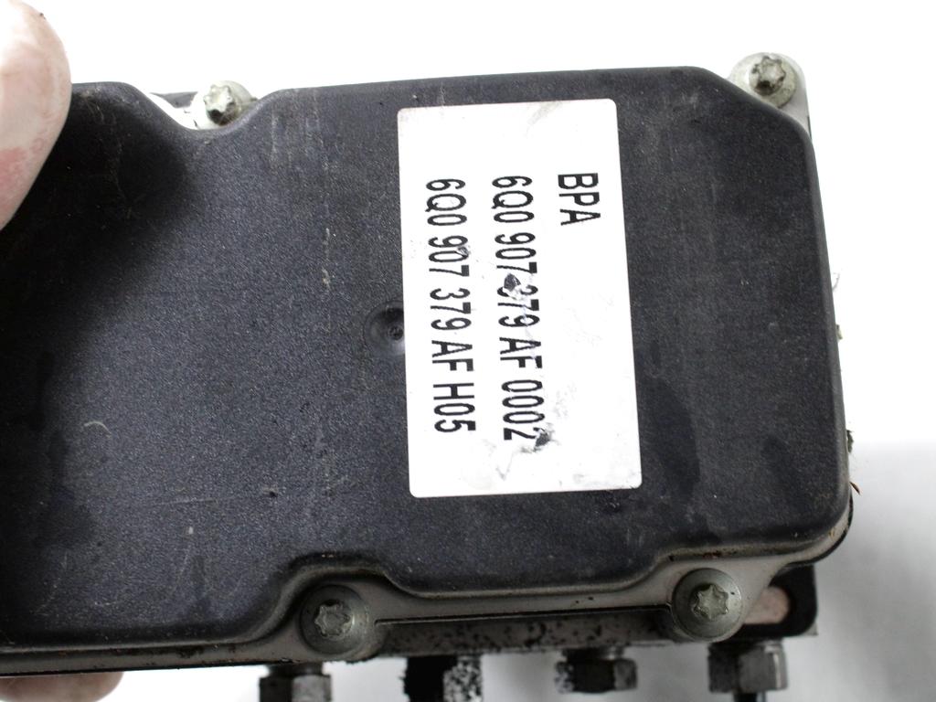 ABS AGREGAT S PUMPO OEM N. 6Q0907379AF ORIGINAL REZERVNI DEL VOLKSWAGEN POLO 9N R (2005 - 10/2009) DIESEL LETNIK 2007