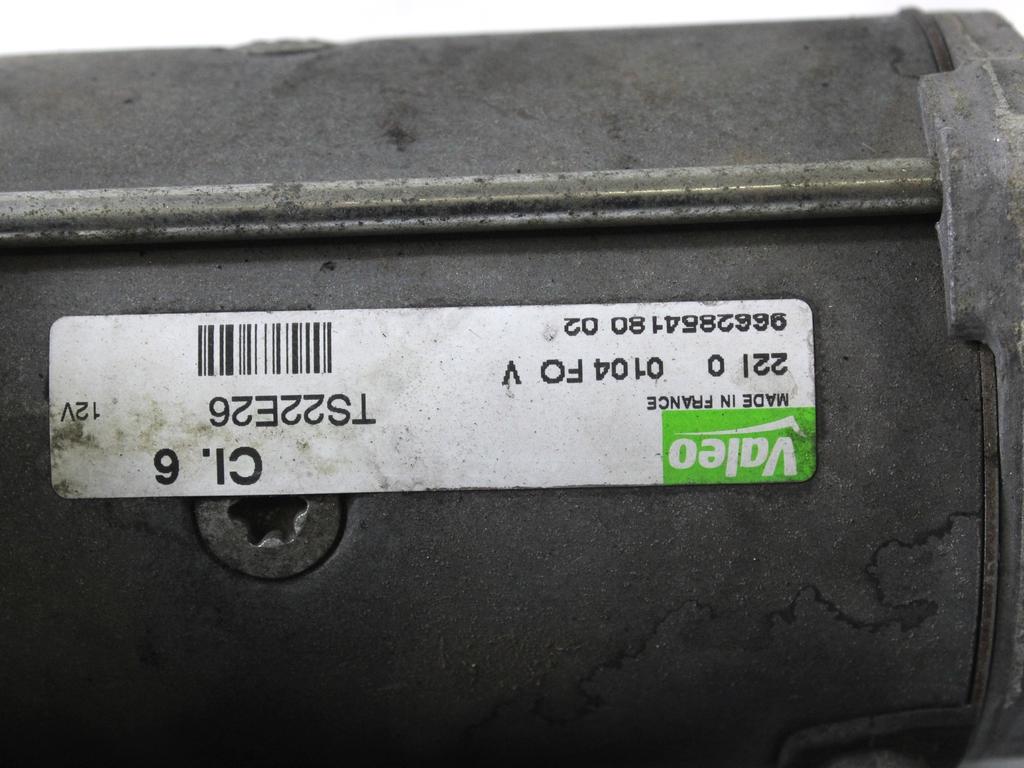 ZAGANJAC MOTORJA  OEM N. 9662854180 ORIGINAL REZERVNI DEL PEUGEOT 308 4A 4B 4C 4E 4H MK1 BER/SW/CC (2007 - 2013) DIESEL LETNIK 2010