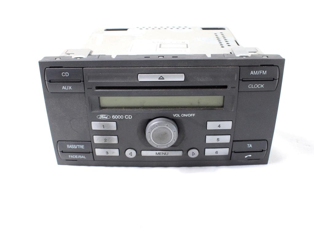 RADIO CD / OJACEVALNIK / IMETNIK HIFI OEM N. 6S61-18C815-AJ ORIGINAL REZERVNI DEL FORD FIESTA JH JD MK5 R (2005 - 2008) DIESEL LETNIK 2008