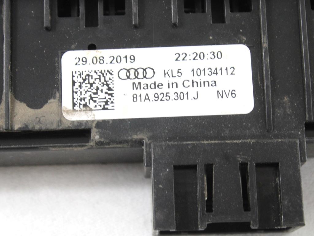 STIKALO VARNOSTNIH ZMIGAVCEV  OEM N. 81A925301J ORIGINAL REZERVNI DEL AUDI Q2 GAB GAG (2016-2020)DIESEL LETNIK 2020