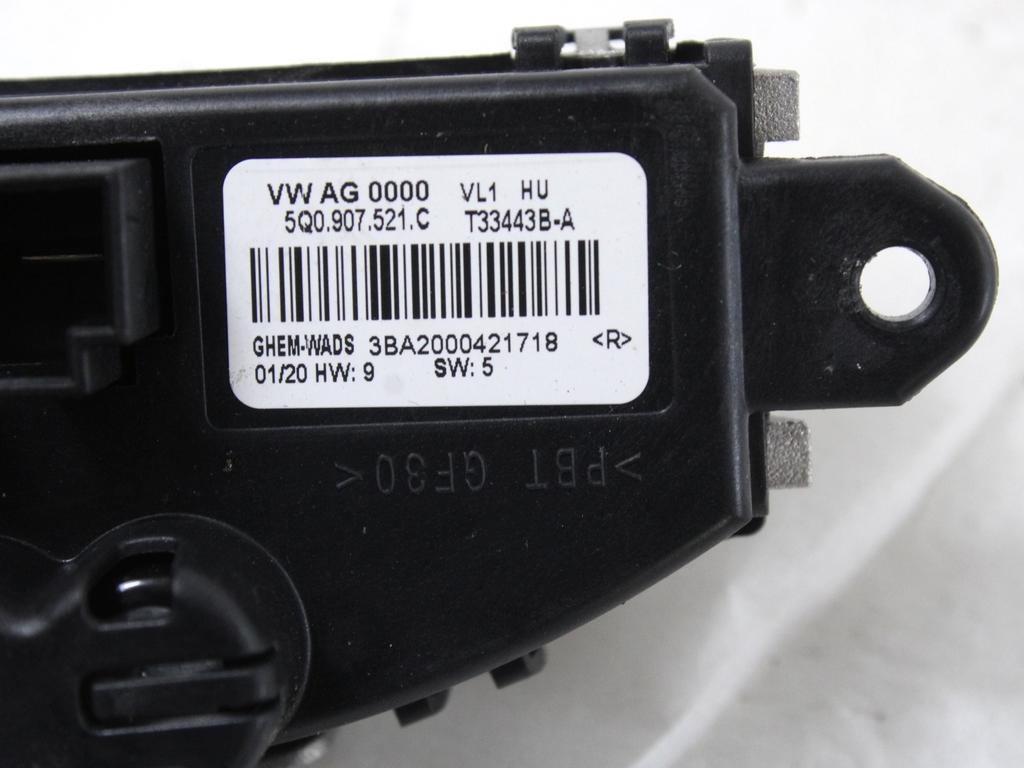 REGULATOR PREZRACEVANJA OEM N. 5Q0907521C ORIGINAL REZERVNI DEL AUDI Q2 GAB GAG (2016-2020)DIESEL LETNIK 2020