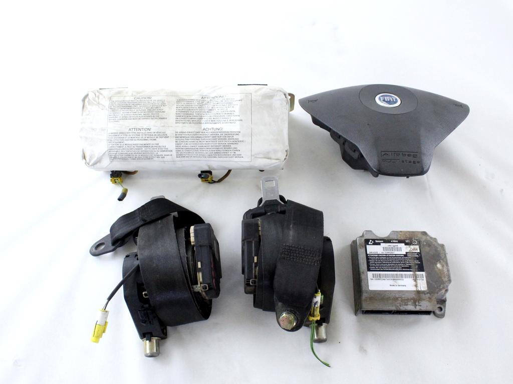 KIT AIRBAG KOMPLET OEM N. 16862 KIT AIRBAG COMPLETO ORIGINAL REZERVNI DEL FIAT MULTIPLA 186 (1998 - 2002) DIESEL LETNIK 2004