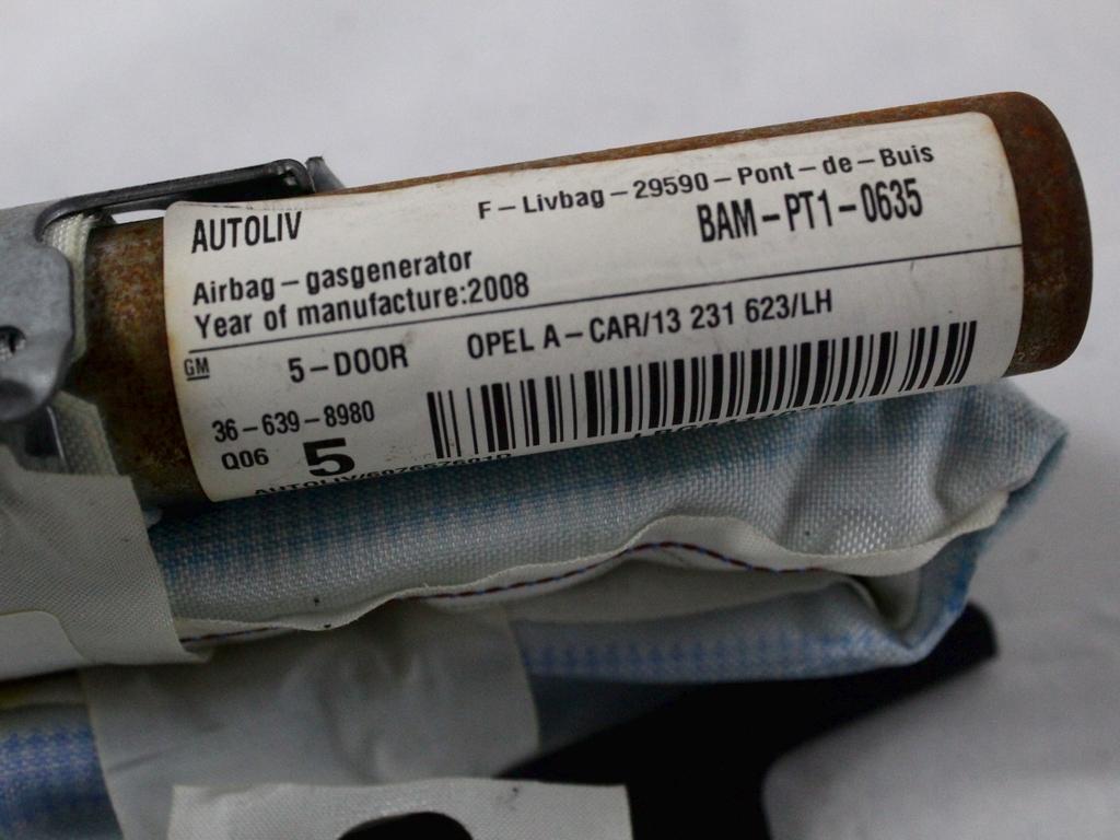 ZRACNA BLAZINA GLAVA LEVA OEM N. 13231623 ORIGINAL REZERVNI DEL OPEL ASTRA H A04 L48 L08 L35 L67 R 5P/3P/SW (2007 - 2010) DIESEL LETNIK 2008