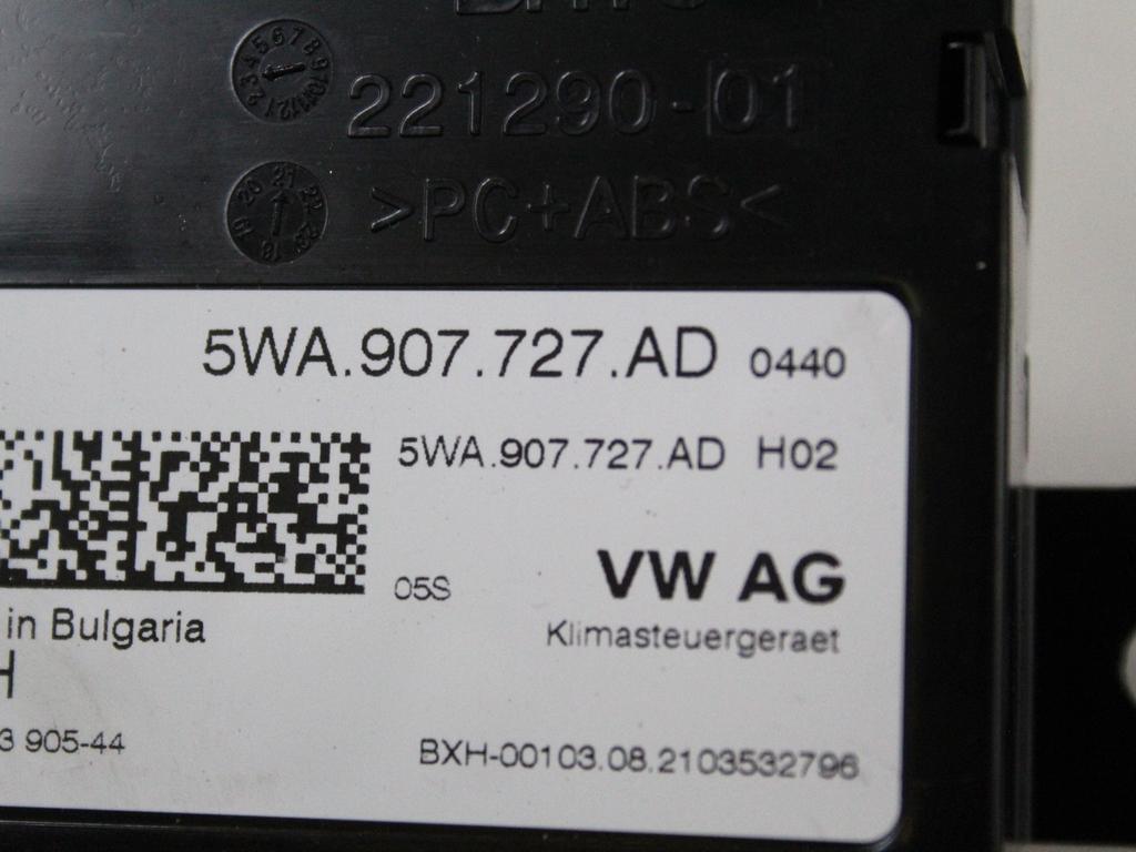 NADZOR KLIMATSKE NAPRAVE OEM N. 5WA907727AD ORIGINAL REZERVNI DEL CUPRA FORMENTOR KM7 (DAL 2020) DIESEL LETNIK 2021