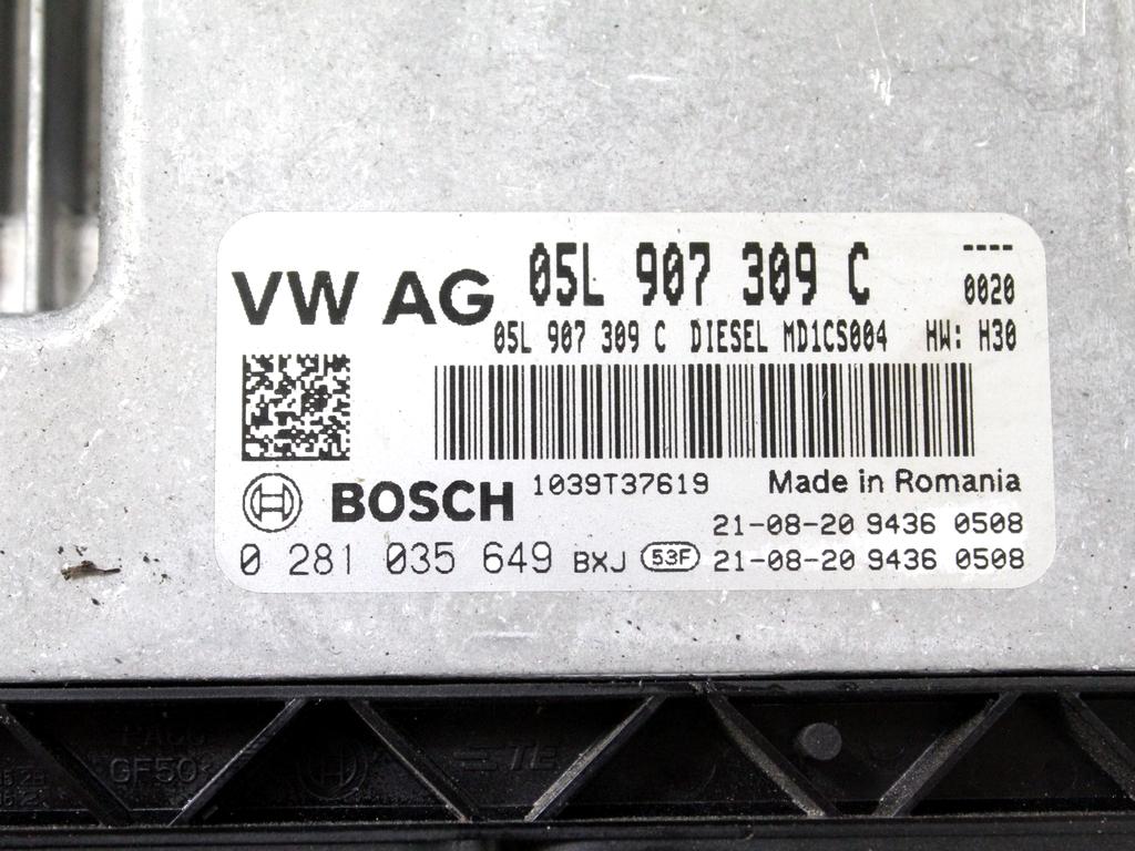 KOMPLET ODKLEPANJE IN VZIG  OEM N. 143539 KIT ACCENSIONE AVVIAMENTO ORIGINAL REZERVNI DEL CUPRA FORMENTOR KM7 (DAL 2020) DIESEL LETNIK 2021