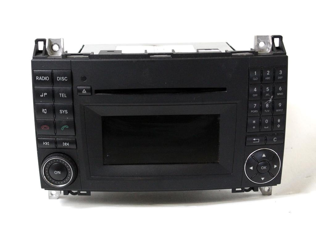 RADIO CD / OJACEVALNIK / IMETNIK HIFI OEM N. A1698705894 ORIGINAL REZERVNI DEL MERCEDES CLASSE B W245 T245 5P (2005 - 2011) BENZINA LETNIK 2009